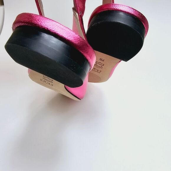 James Chan Nakasey Pink Metallic  Sling Back Flat Size 7 NWOB - Picture 5 of 13